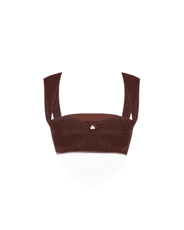 Cатиновий корсет з махровим бра product image